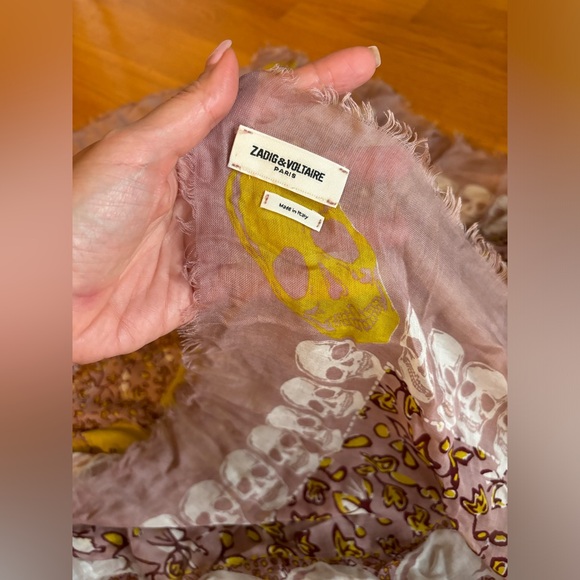 zadig and voltaire Large Kerry skull scarf - Picture 2 of 5